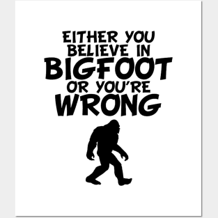 Big foot wrong Posters and Art